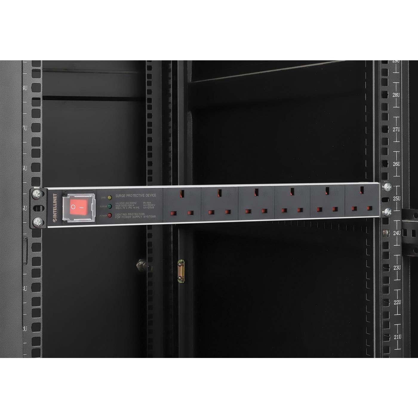 19" 1U Rack Mount 6-Output Power Distribution Unit (PDU) / Surge Protector Image 8
