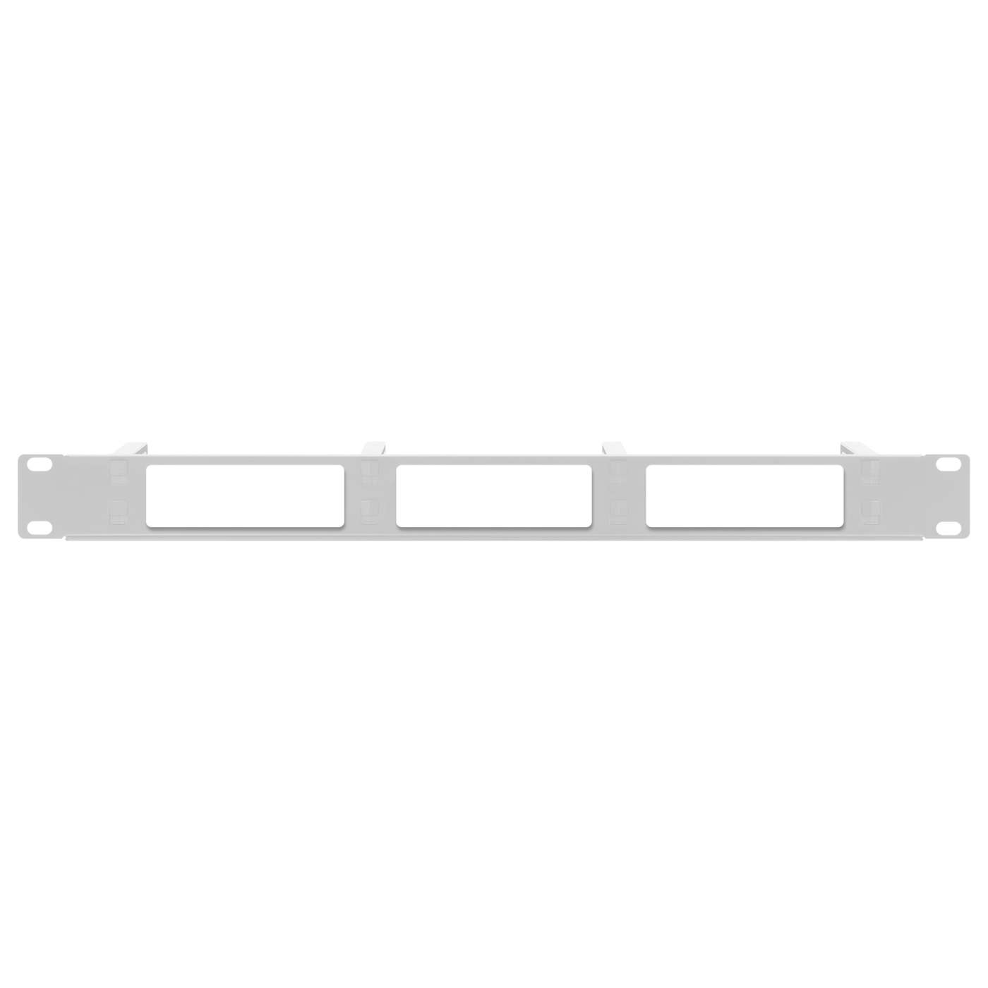 19" Cable Management Panel, 1U, Gray Image 4