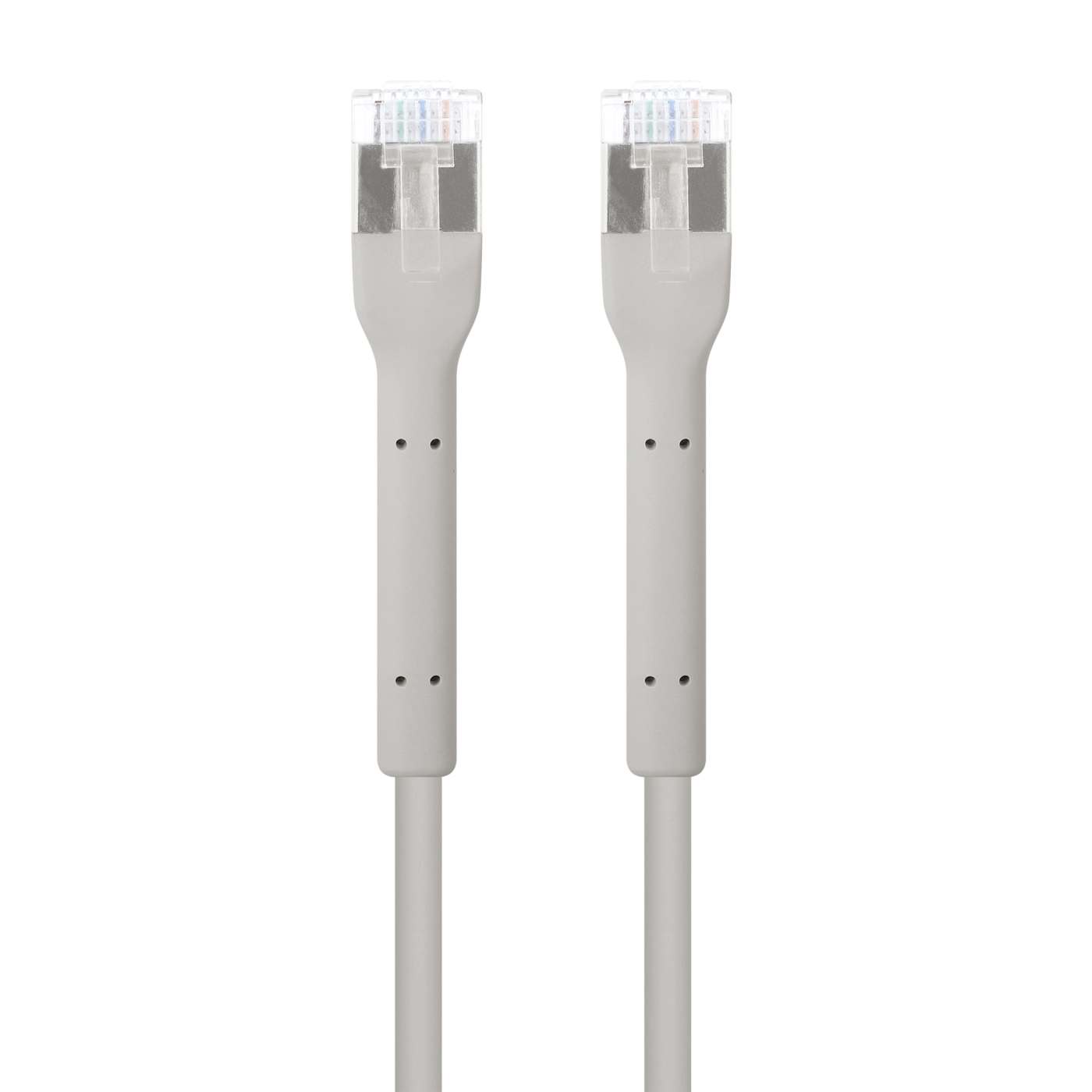 Cat6a F/FTP FlexiBoot Slim Network Patch Cable, 0.5 m, Gray Image 4