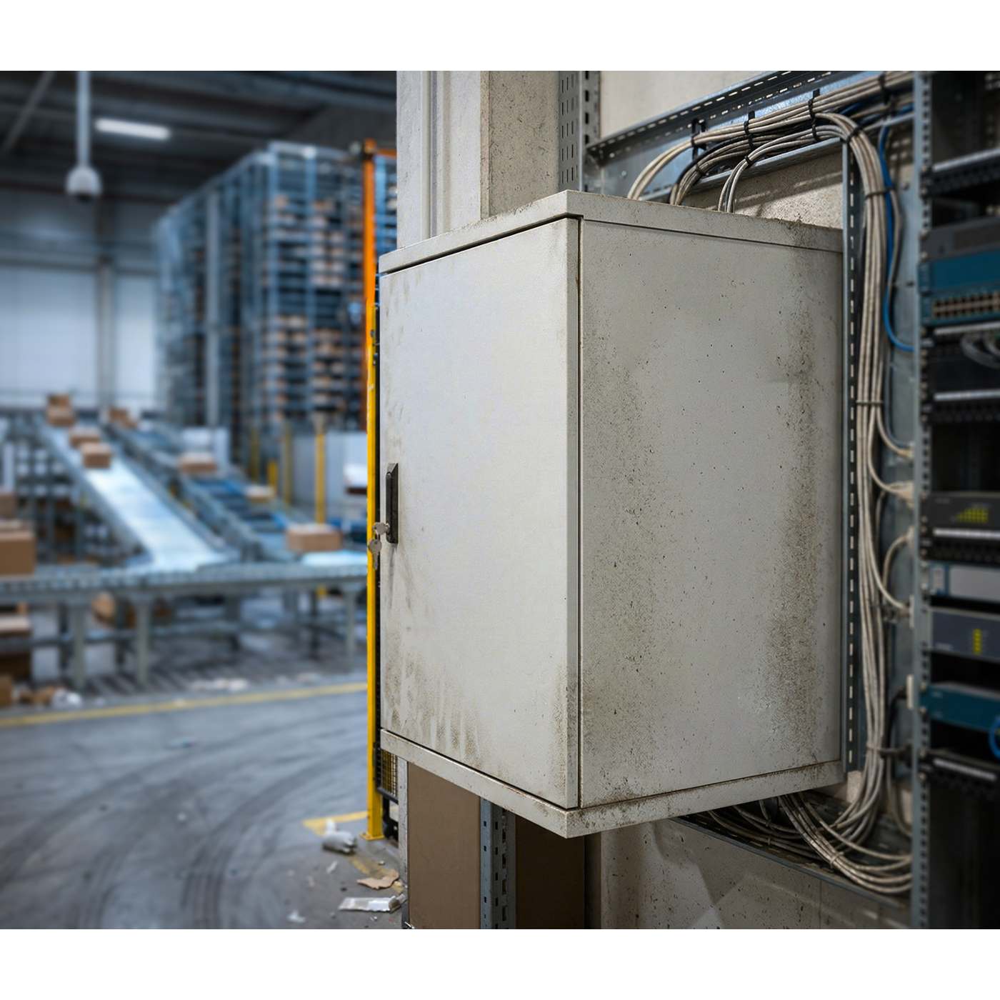 Industrial IP55 19" Wall Mount Cabinet with Integrated Fans, 18U Image 11