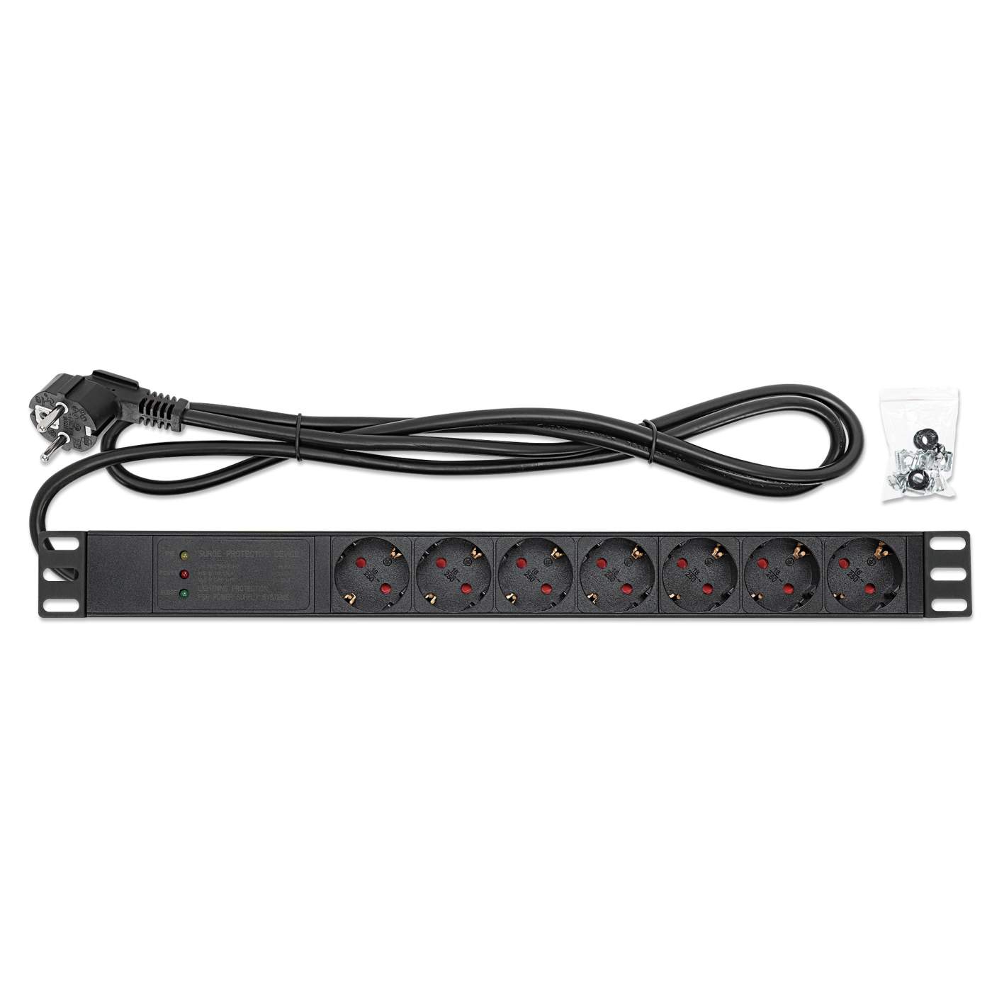 19" 1U Rack Mount 7-Output Power Distribution Unit (PDU) / Surge Protector Image 6