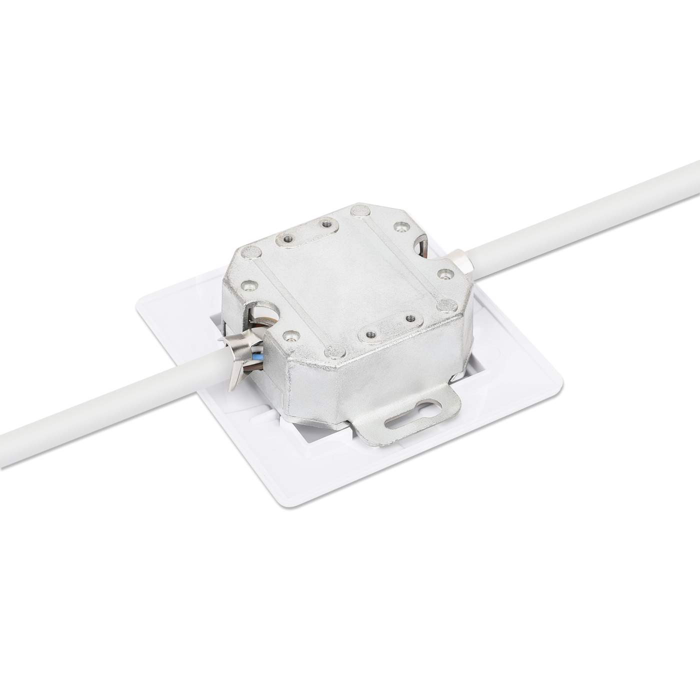 2-Port Cat6 10G Shielded RJ45 Wall Plate Image 6