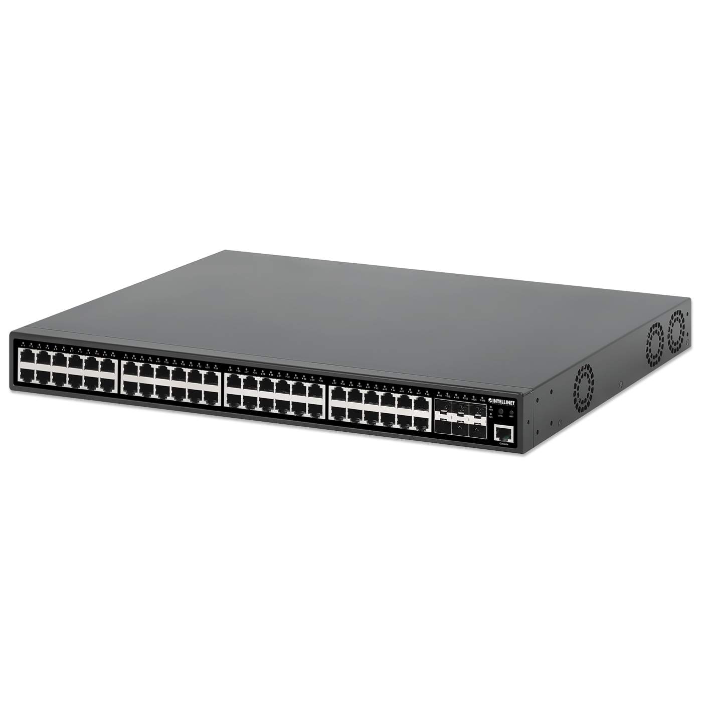 24-Port GbE PoE+ Web-Managed Switch w/ 4 GbE Combo Base-T/SFP Ports –  Intellinet Europe