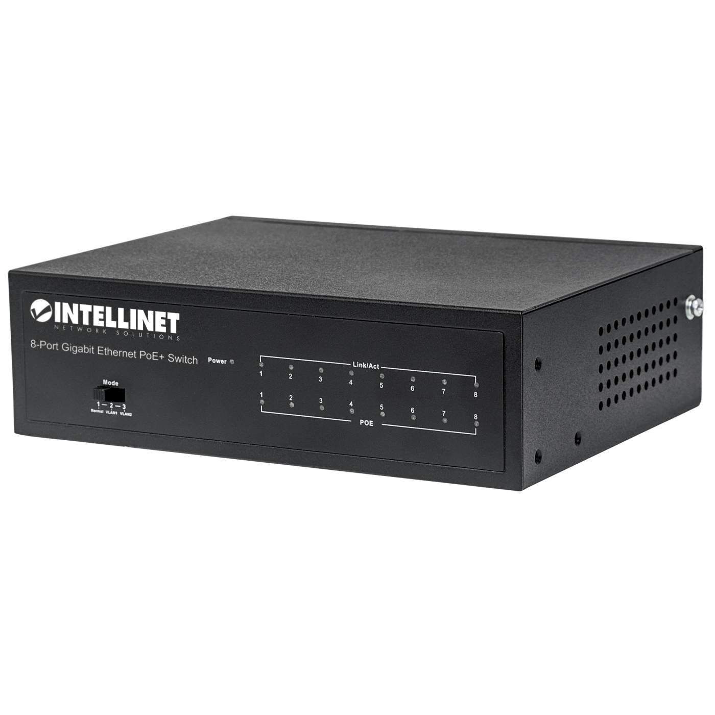 Intellinet 8-Port Gigabit Ethernet PoE+ Switch (561204
