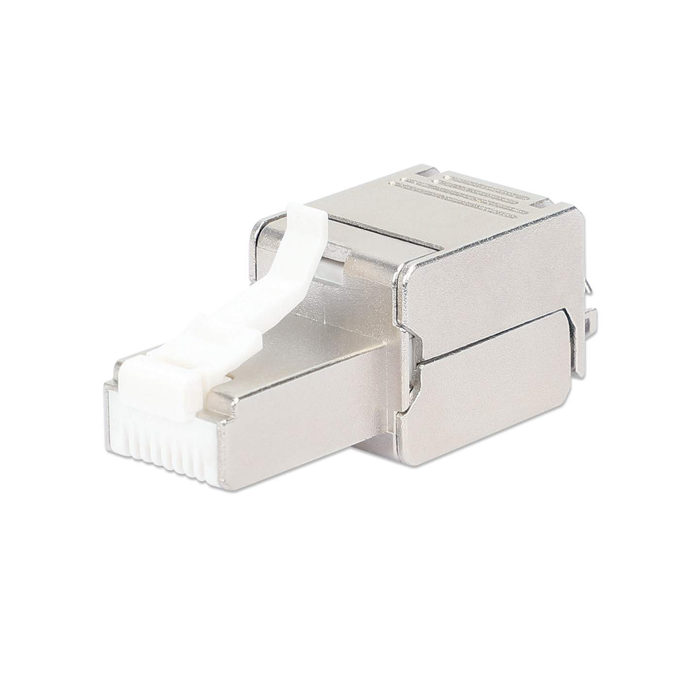 Cat6a 10G Shielded Toolless RJ45 Modular Field Termination Plug Image 1