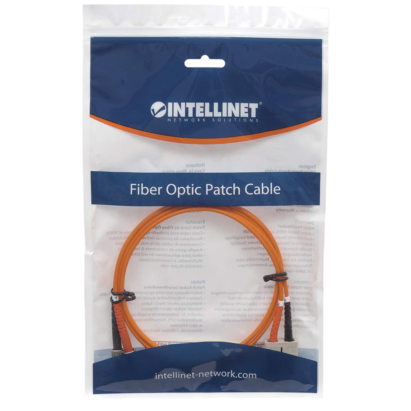 Fiber Optic Patch Cable, Duplex, Multimode Packaging Image 2