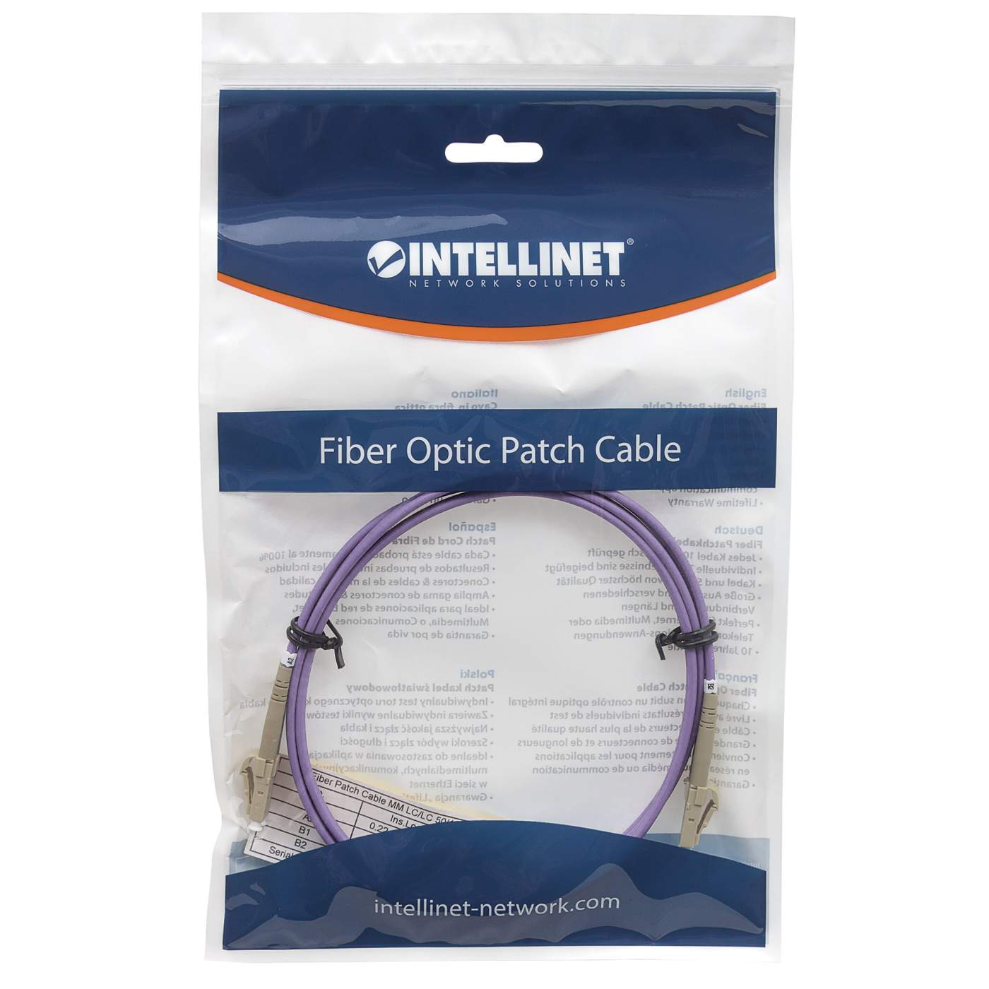 Fiber Optic Patch Cable, Duplex, Multimode Packaging Image 2