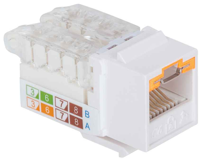 Locking Cat6 Keystone Jack Image 2