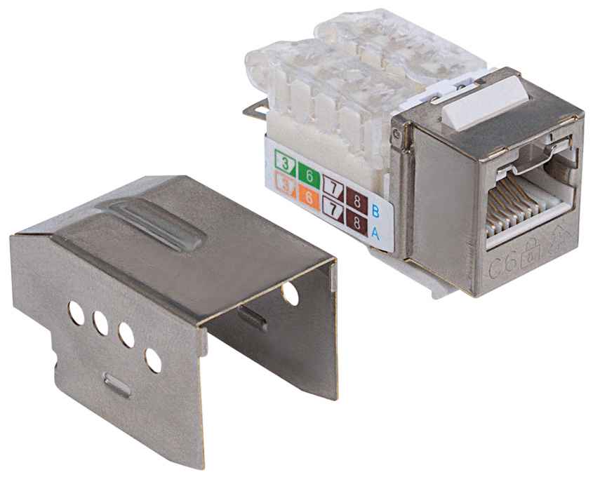 Locking Cat6 Keystone Jack Image 2