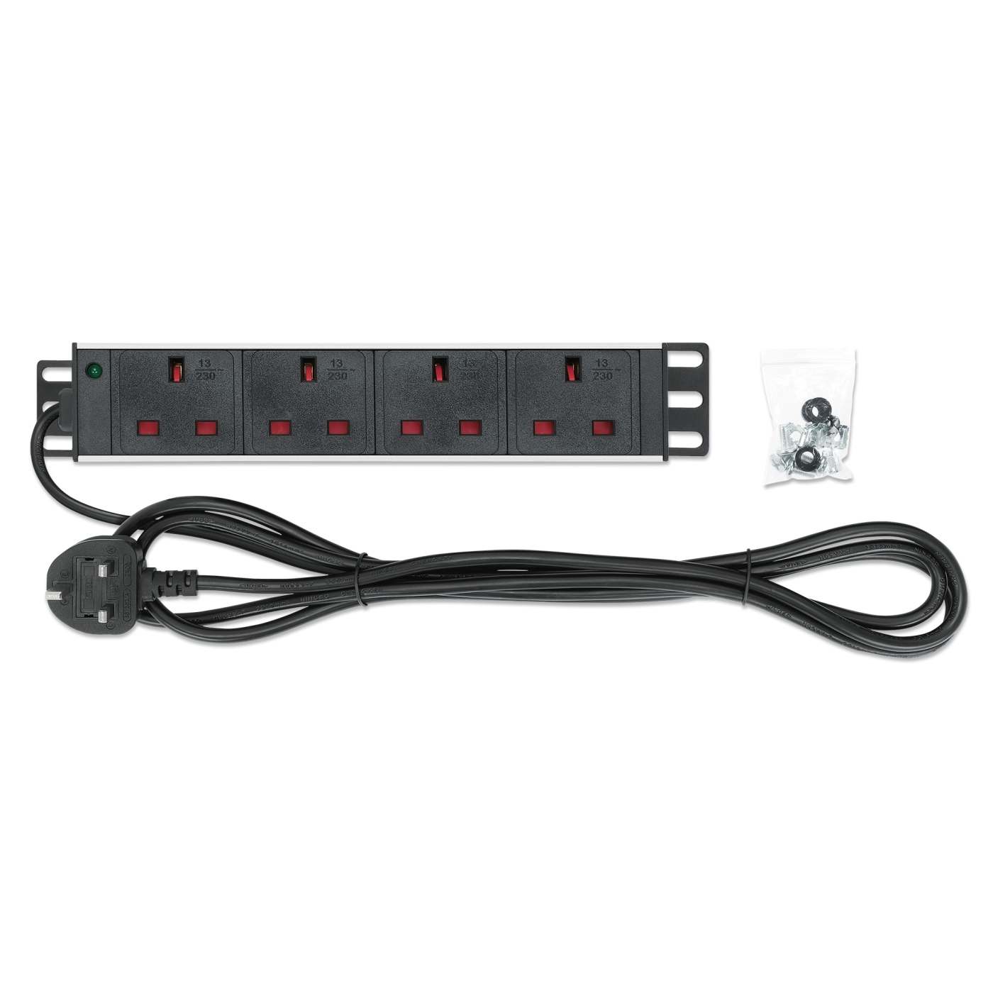 10" 1U Rack Mount 4-Output Power Distribution Unit (PDU) Image 5