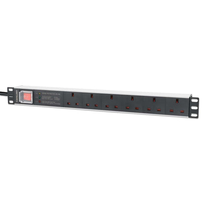19" 1U Rack Mount 6-Output Power Distribution Unit (PDU) / Surge Protector Image 1