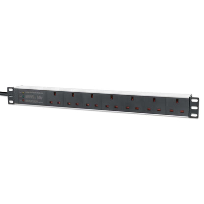 19" 1U Rack Mount 7-Output Power Distribution Unit (PDU) / Surge Protector Image 1