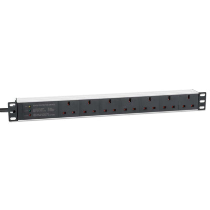 19" 1U Rack Mount 7-Output Power Distribution Unit (PDU) / Surge Protector Image 3