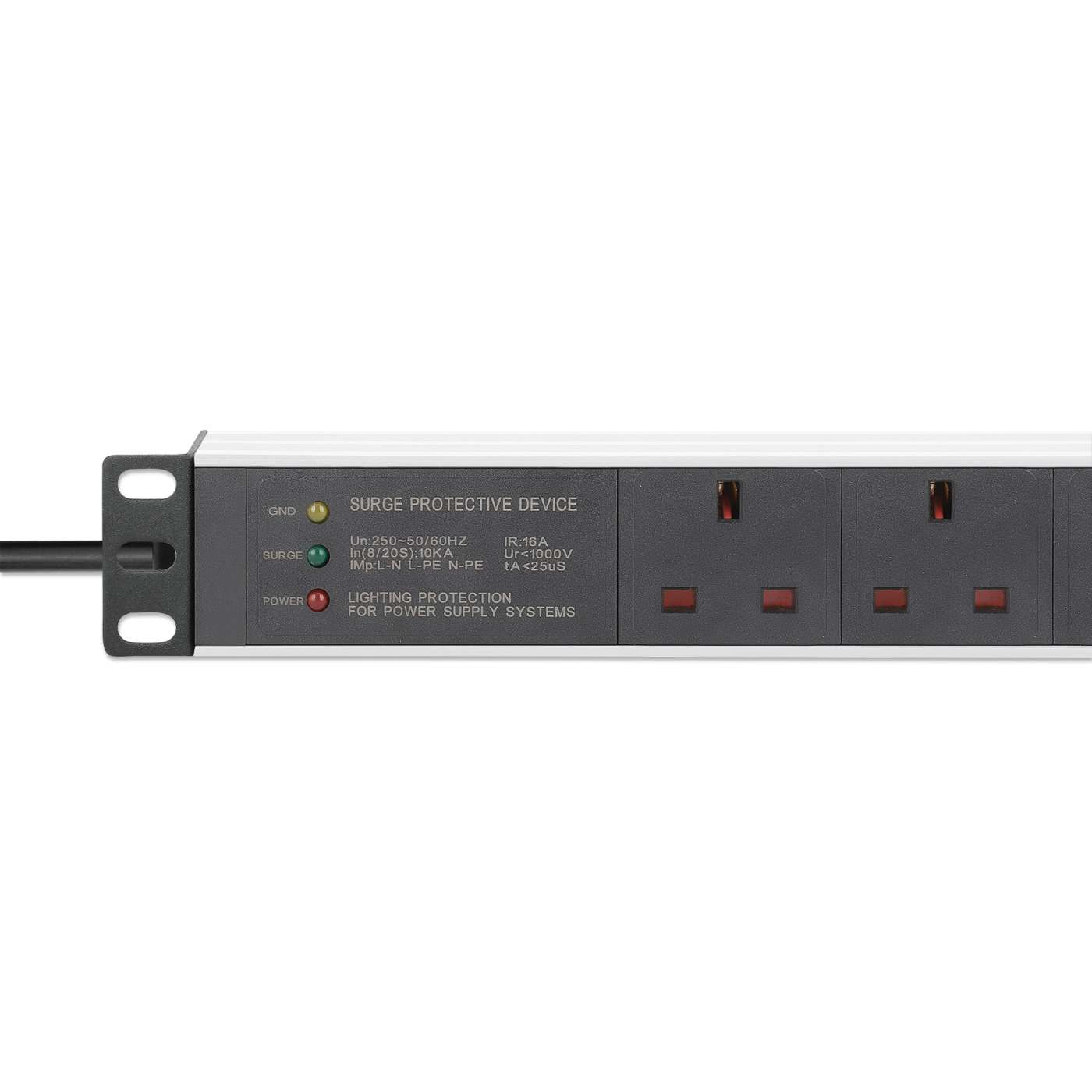 19" 1U Rack Mount 7-Output Power Distribution Unit (PDU) / Surge Protector Image 5