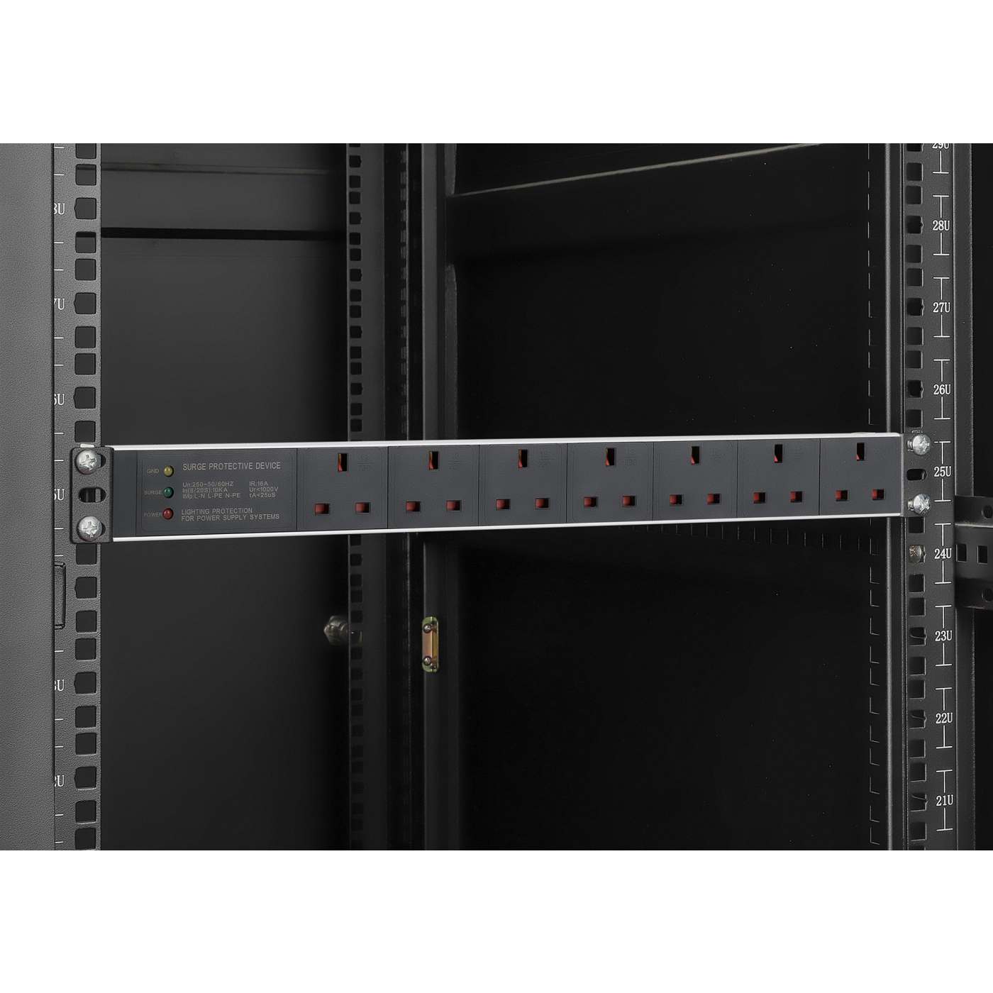 19" 1U Rack Mount 7-Output Power Distribution Unit (PDU) / Surge Protector Image 8
