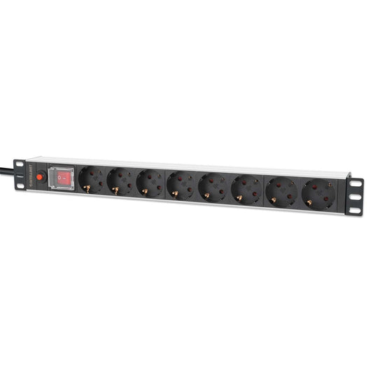 19" 1U Rackmount 8-Output Power Distribution Unit (PDU) Image 1