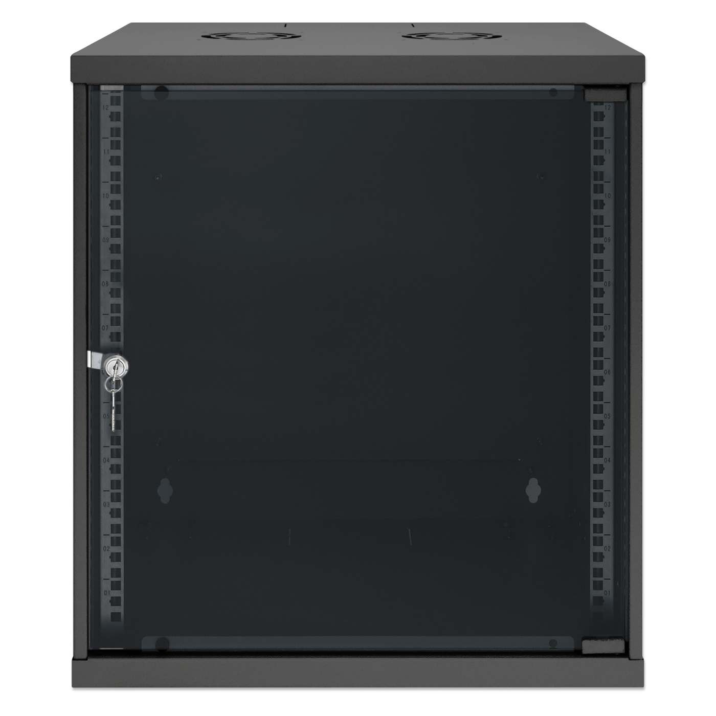 19" Basic Wall Mount Network Cabinet, 12U, 400 mm Depth, Black Image 3