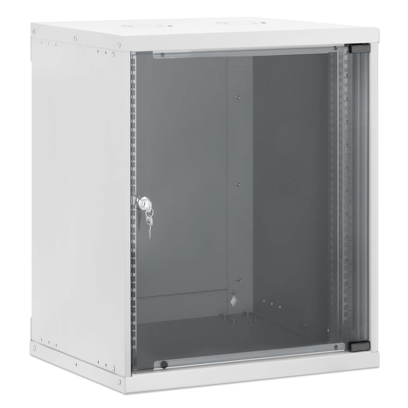 19" Basic Wall Mount Network Cabinet, 12U, 400 mm Depth, Gray Image 2