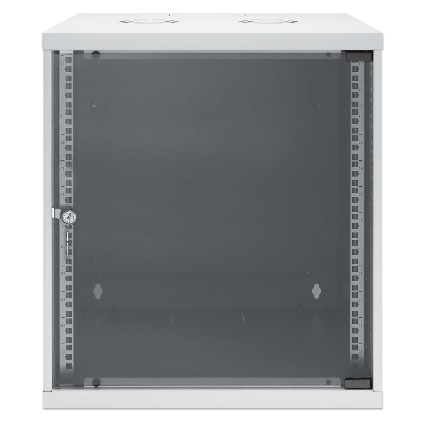 19" Basic Wall Mount Network Cabinet, 12U, 400 mm Depth, Gray Image 3