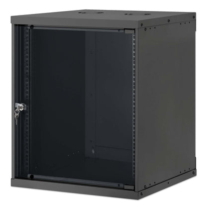 19" Basic Wall Mount Network Cabinet, 12U, 560 mm Depth, Black Image 1