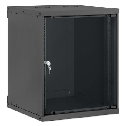 19" Basic Wall Mount Network Cabinet, 12U, 560 mm Depth, Black Image 2