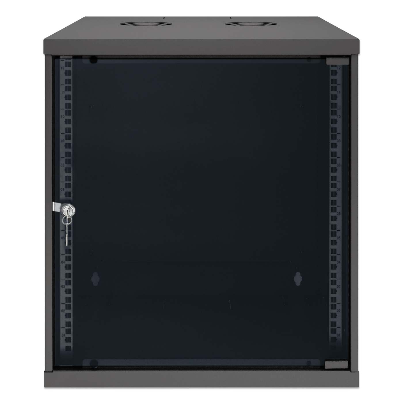 19" Basic Wall Mount Network Cabinet, 12U, 560 mm Depth, Black Image 3