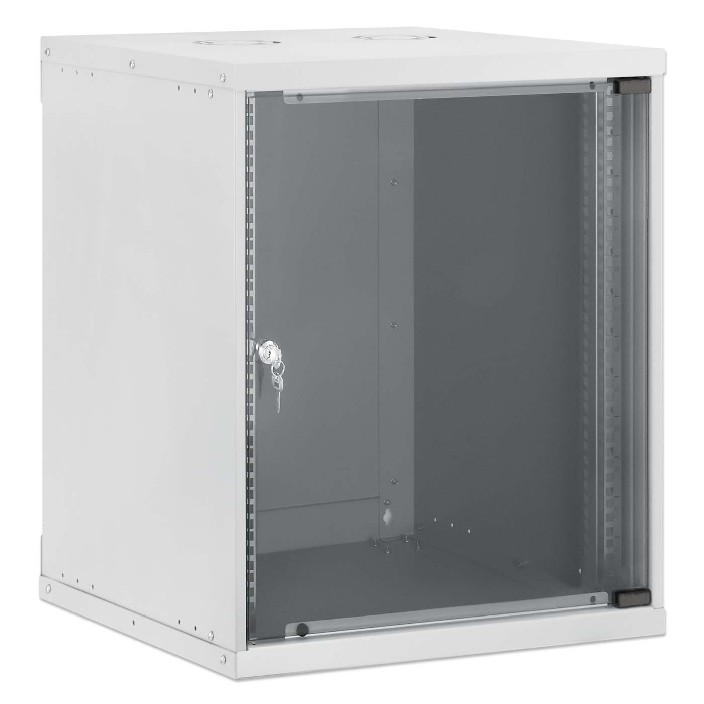 19" Basic Wall Mount Network Cabinet, 12U, 560 mm Depth, Gray Image 2