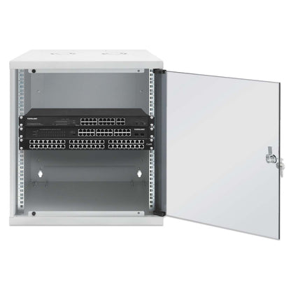 19" Basic Wall Mount Network Cabinet, 12U, 560 mm Depth, Gray Image 4