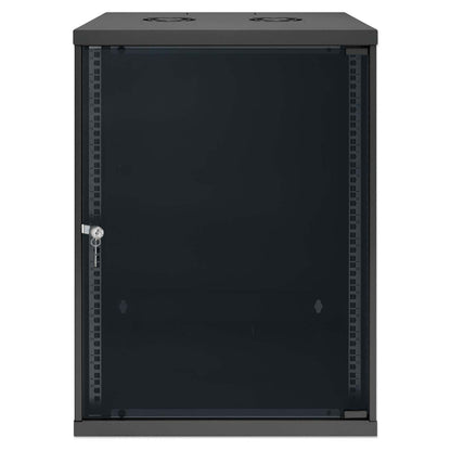 19" Basic Wall Mount Network Cabinet, 15U, 400 mm Depth, Black Image 3