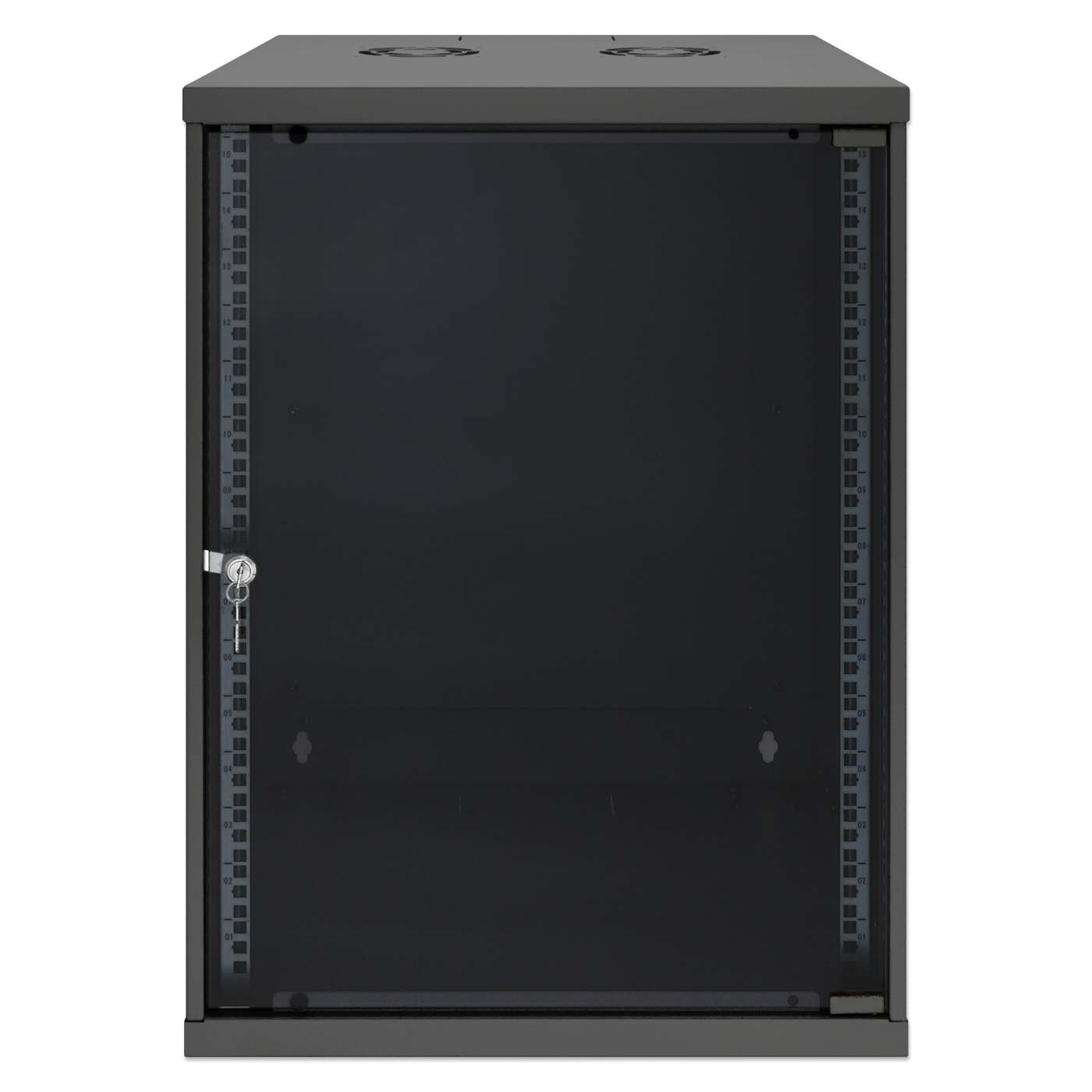 19" Basic Wall Mount Network Cabinet, 15U, 560 mm Depth, Black Image 3