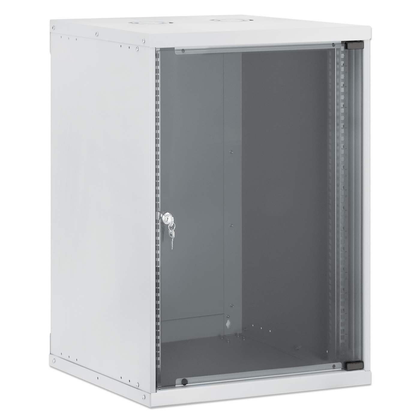 19" Basic Wall Mount Network Cabinet, 15U, 560 mm Depth, Gray Image 2