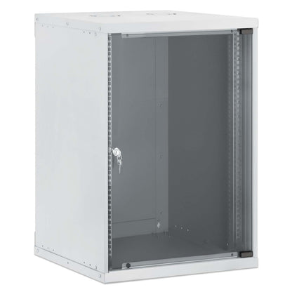 19" Basic Wall Mount Network Cabinet, 15U, 560 mm Depth, Gray Image 2