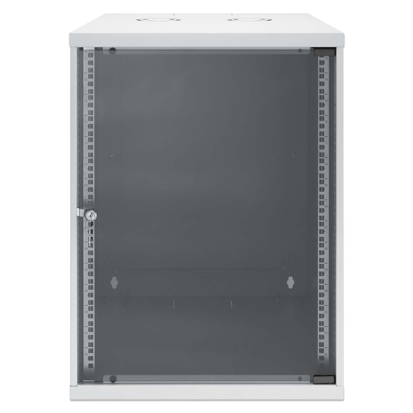 19" Basic Wall Mount Network Cabinet, 15U, 560 mm Depth, Gray Image 3