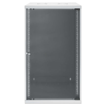 19" Basic Wall Mount Network Cabinet, 20U, 400 mm Depth, Gray Image 3