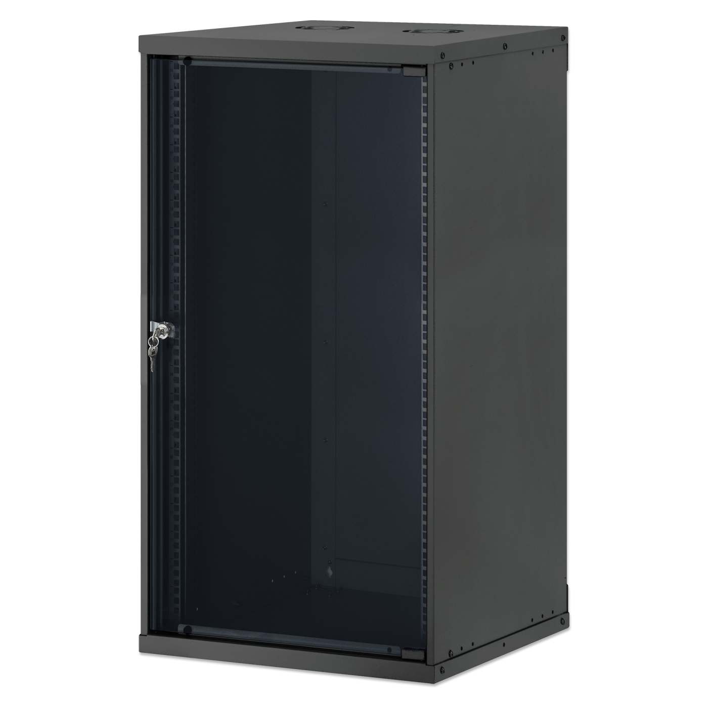19" Basic Wall Mount Network Cabinet, 20U, 560 mm Depth, Black Image 1