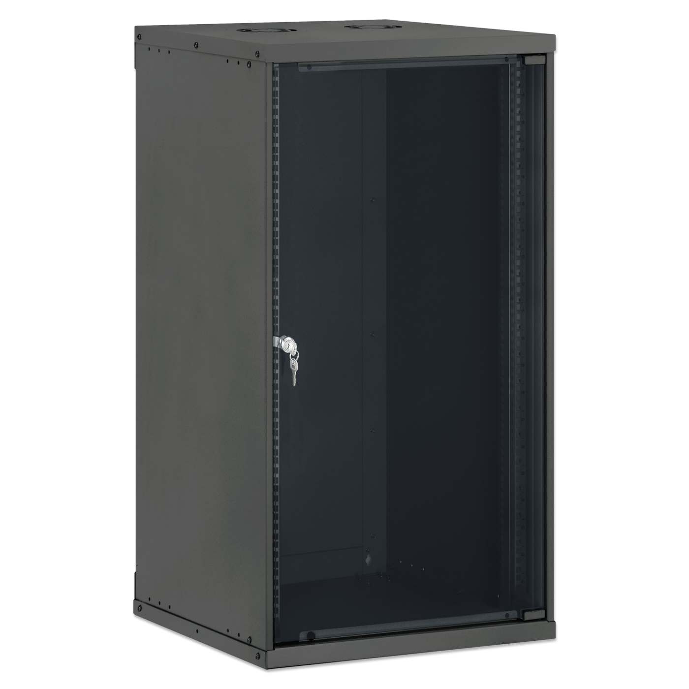 19" Basic Wall Mount Network Cabinet, 20U, 560 mm Depth, Black Image 2