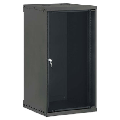 19" Basic Wall Mount Network Cabinet, 20U, 560 mm Depth, Black Image 2