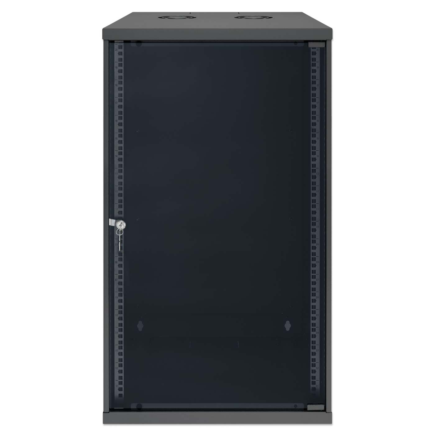 19" Basic Wall Mount Network Cabinet, 20U, 560 mm Depth, Black Image 3