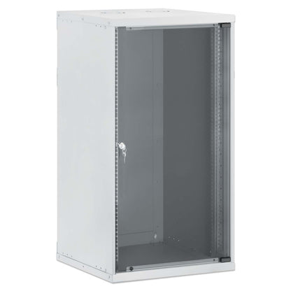19" Basic Wall Mount Network Cabinet, 20U, 560 mm Depth, Gray Image 2