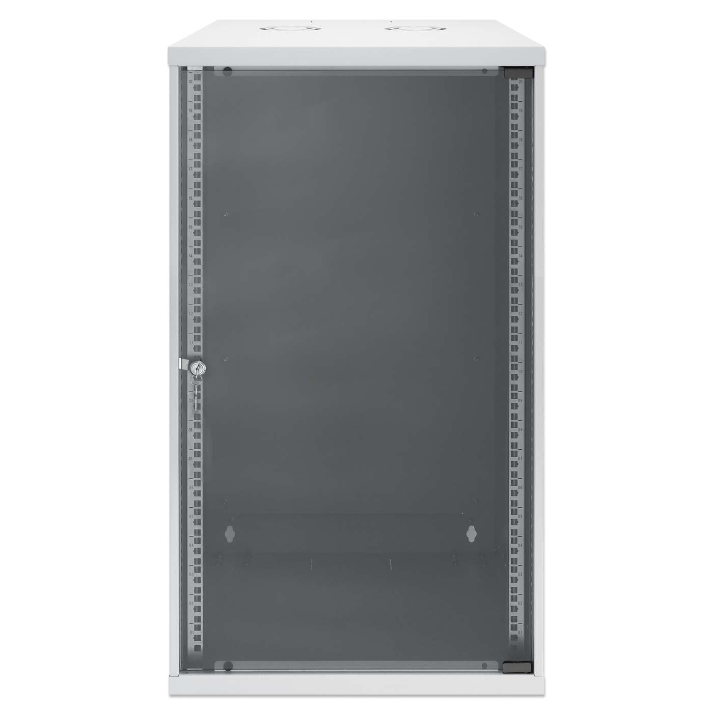 19" Basic Wall Mount Network Cabinet, 20U, 560 mm Depth, Gray Image 3
