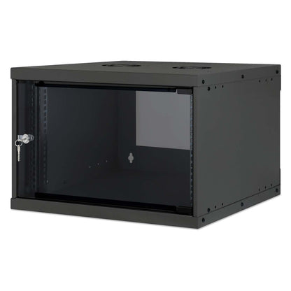 19" Basic Wallmount Cabinet, 6U, 400 mm Depth, Black Image 1