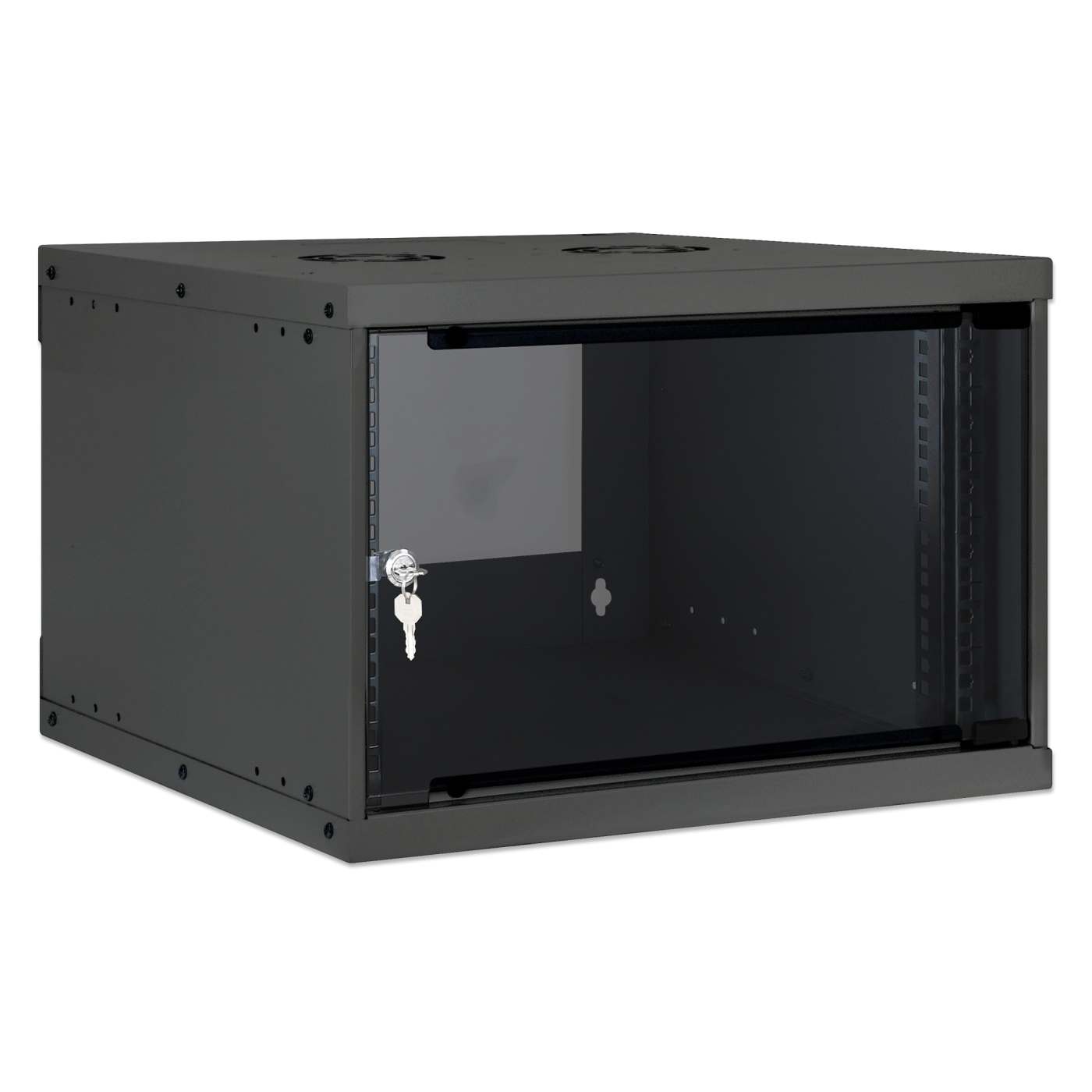19" Basic Wallmount Cabinet, 6U, 400 mm Depth, Black Image 2