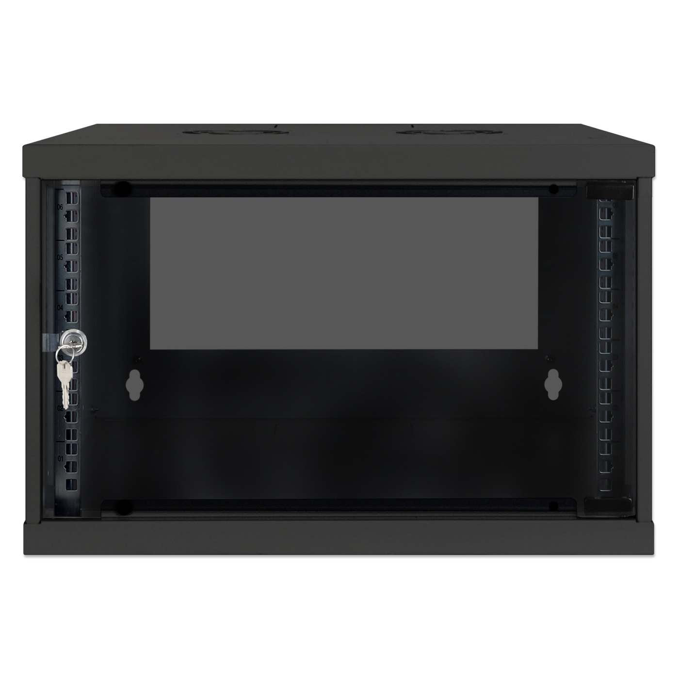 19" Basic Wallmount Cabinet, 6U, 400 mm Depth, Black Image 3