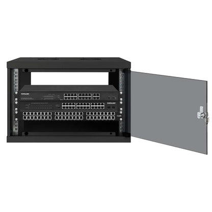 19" Basic Wallmount Cabinet, 6U, 400 mm Depth, Black Image 4