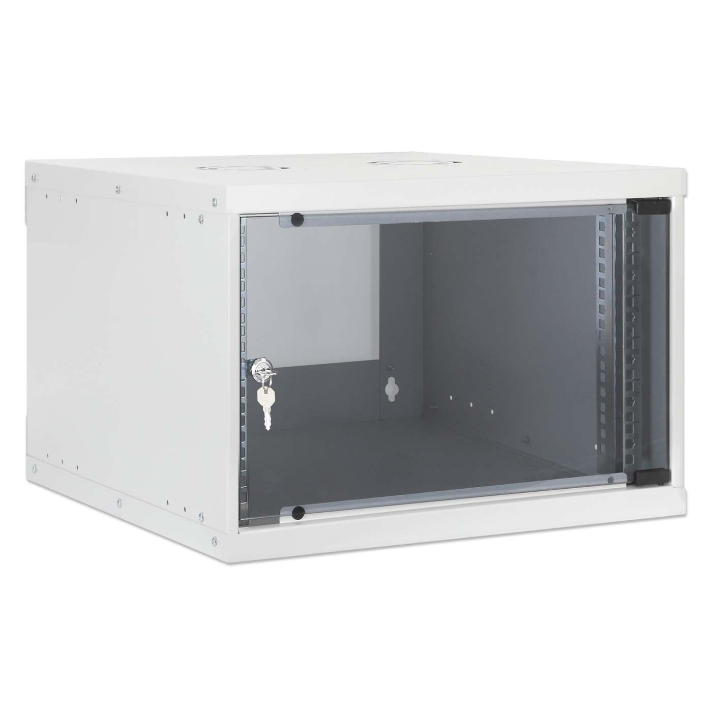 19" Basic Wallmount Cabinet, 6U, 400 mm Depth, Gray Image 2