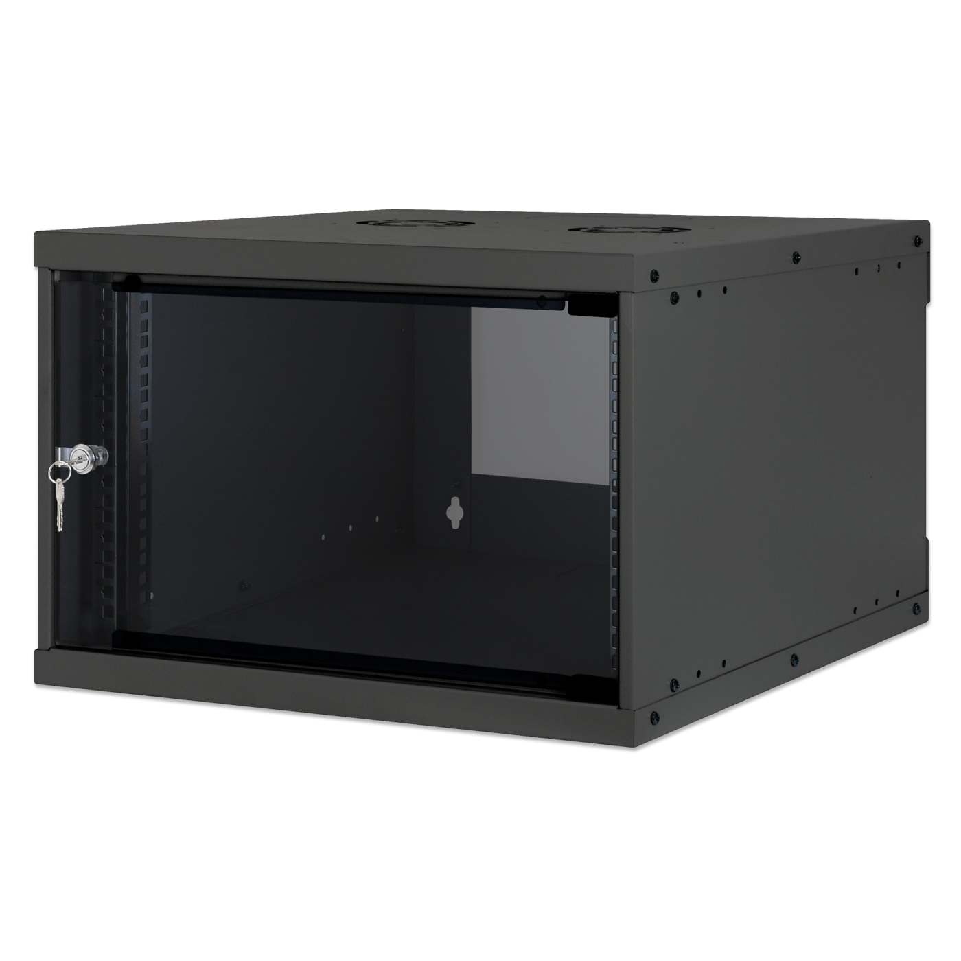 19" Basic Wallmount Cabinet, 6U, 560 mm Depth, Black Image 1