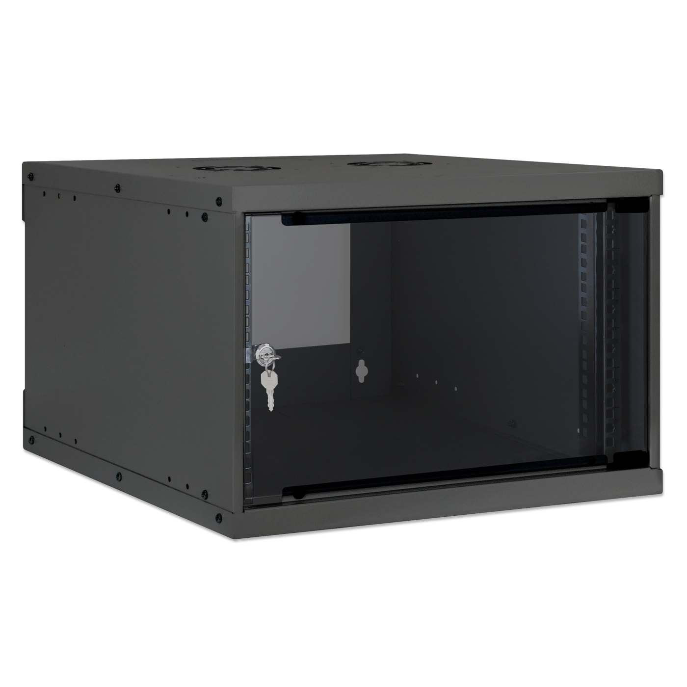 19" Basic Wallmount Cabinet, 6U, 560 mm Depth, Black Image 2