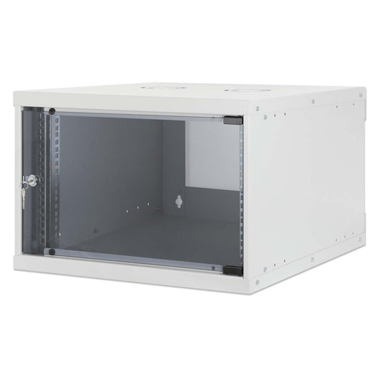 19" Basic Wallmount Cabinet, 6U, 560 mm Depth, Gray Image 1