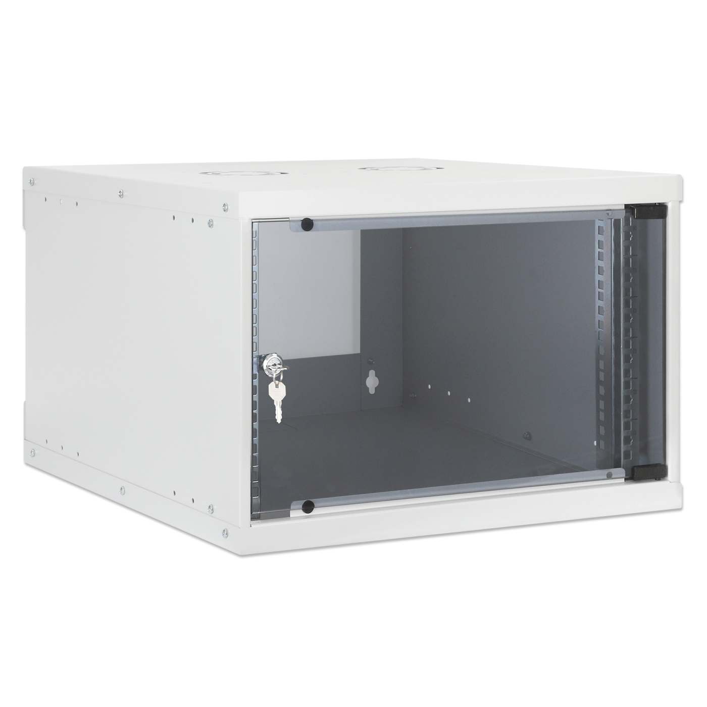 19" Basic Wallmount Cabinet, 6U, 560 mm Depth, Gray Image 2
