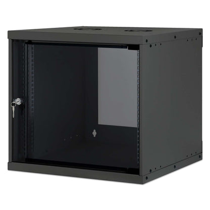 19" Basic Wallmount Cabinet, 9U, 400 mm Depth, Black Image 1